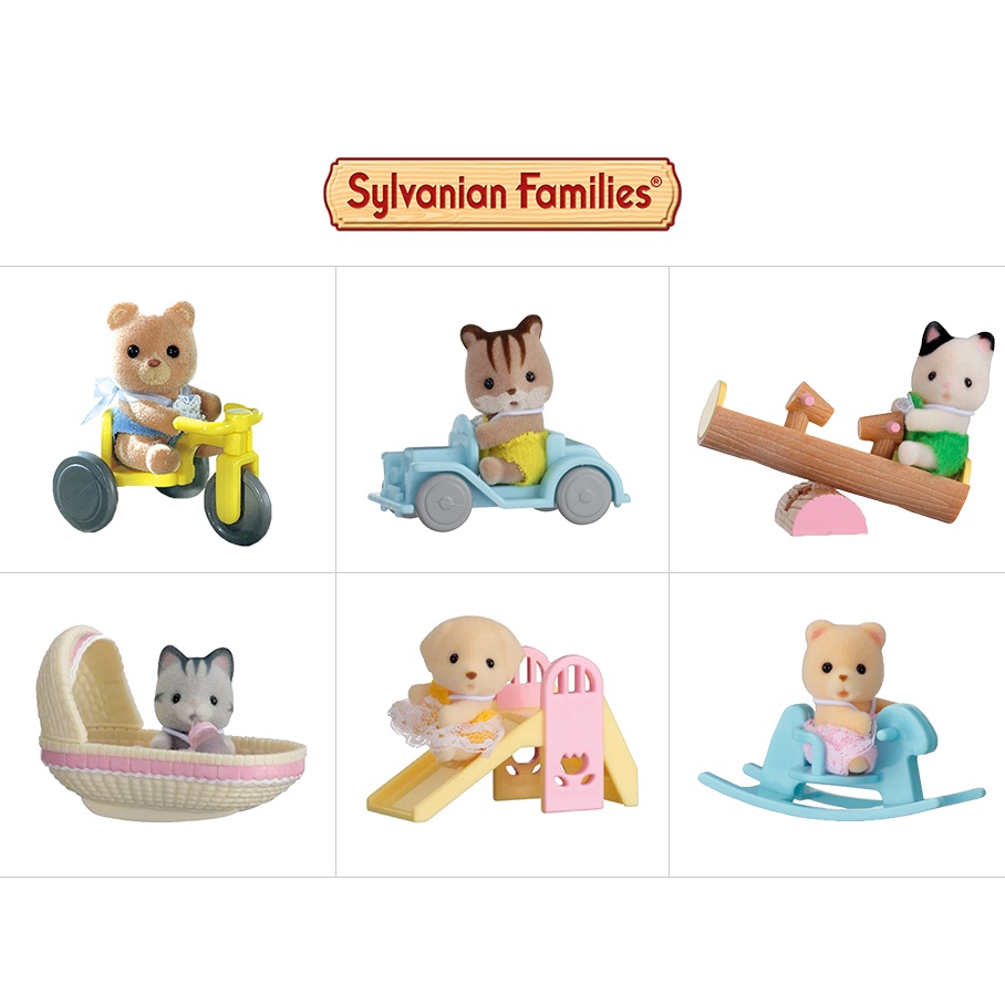 Sylvanian Families Bộ Sưu Tập Các Em Bé và Đồ Chơi Baby Carry Case Collection Set 1