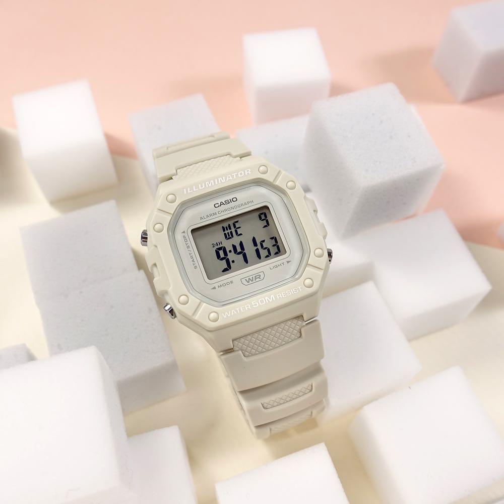 Đồng Hồ Unisex Dây Nhựa Casio Standard W-218HC-8A Chính Hãng W-218HC-8AVDF