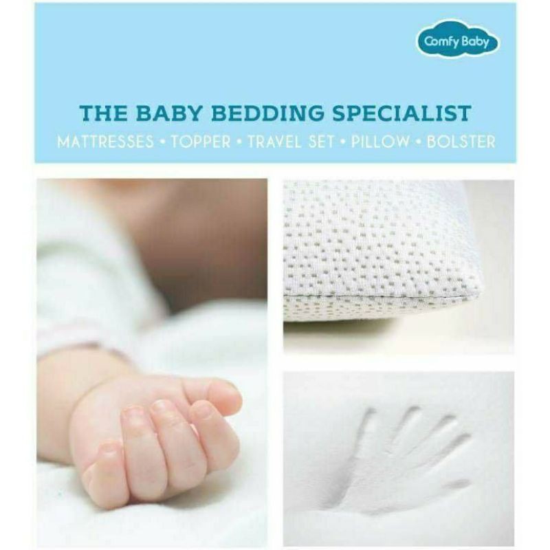 GỐI ĐẦU CHỐNG NGẠT CAO SU NON COMFYBABY CHO BÉ