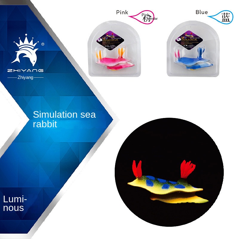 Thỏ Biển Nhựa Phát Quang Trang Trí Bể Cá
