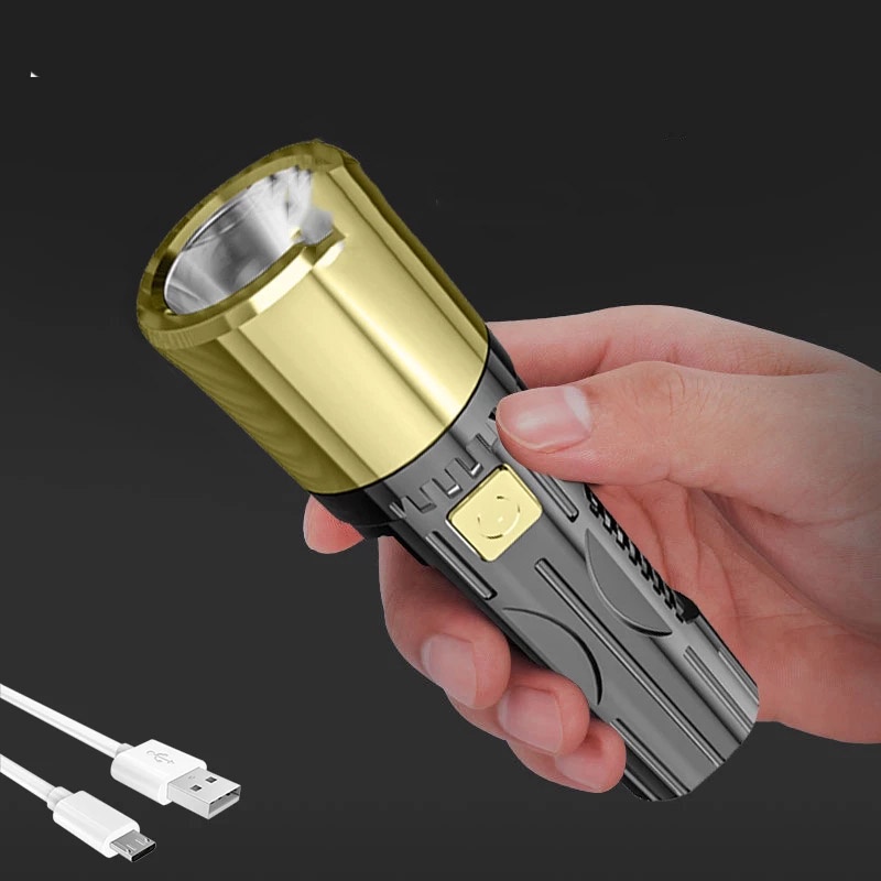 Đèn Pin Khẩn Cấp Cầm Tay 3 Tốc Độ Có Thể Điều Chỉnh Độ Sáng Tiện Dụng Cho Gia Đình/Ngoài Trời