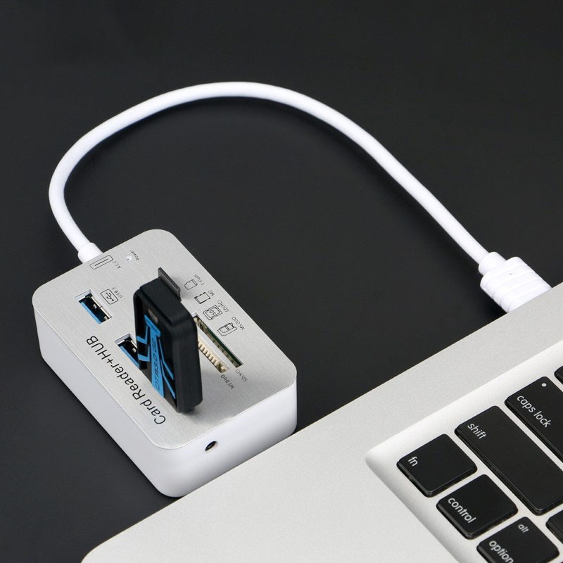 Cáp USB 3.0 to Hub Usb + Card reader All in One