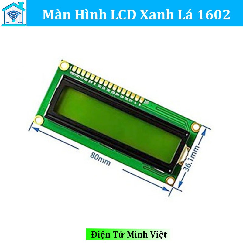 Màn Hình LCD 1602 Xanh Lá