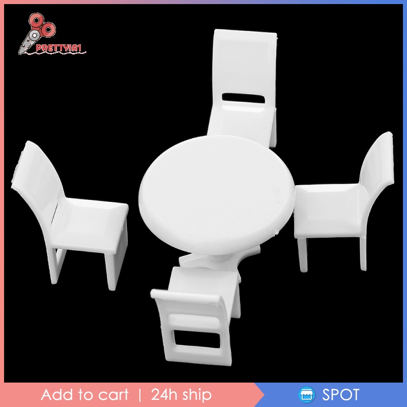 Set 1 / 50 Mô Hình Bàn Ăn + Ghế Nhựa Mini Cho Nhà Búp Bê