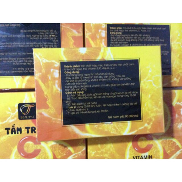 Tắm trắng cam vitamin C