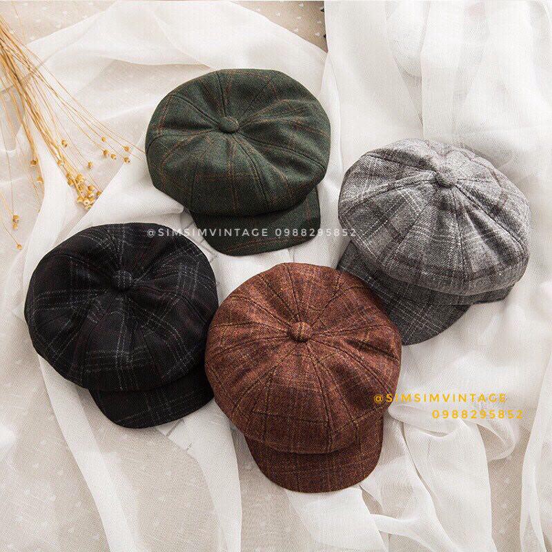 [Ảnh thật] Mũ nồi phớt dạ beret - nón lưỡi trai beret có chun phía sau