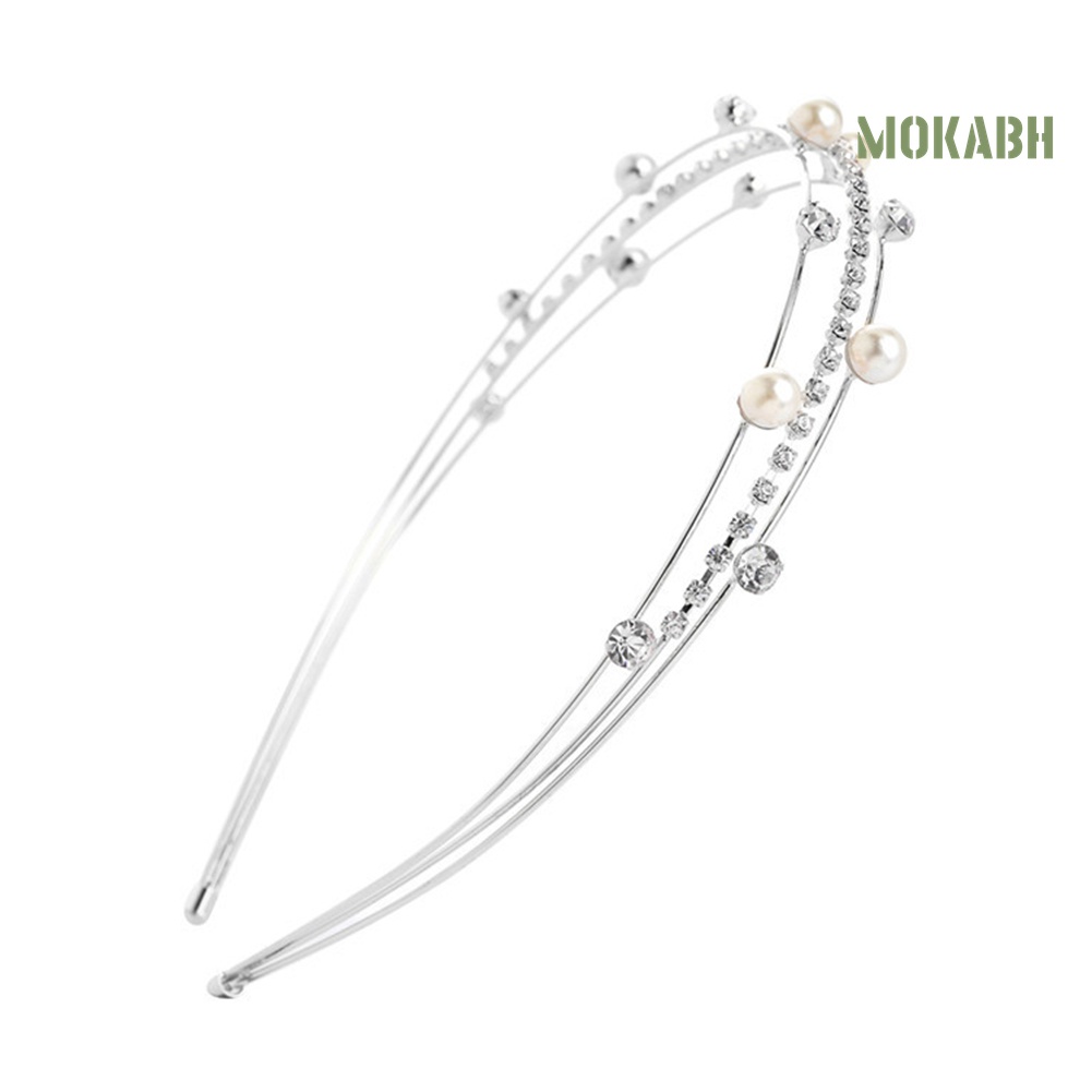 Cài Tóc Đính Đá / Ngọc Trai Giả Nhiều Lớp Xinh Xắn Thời Trang Cho Nữ