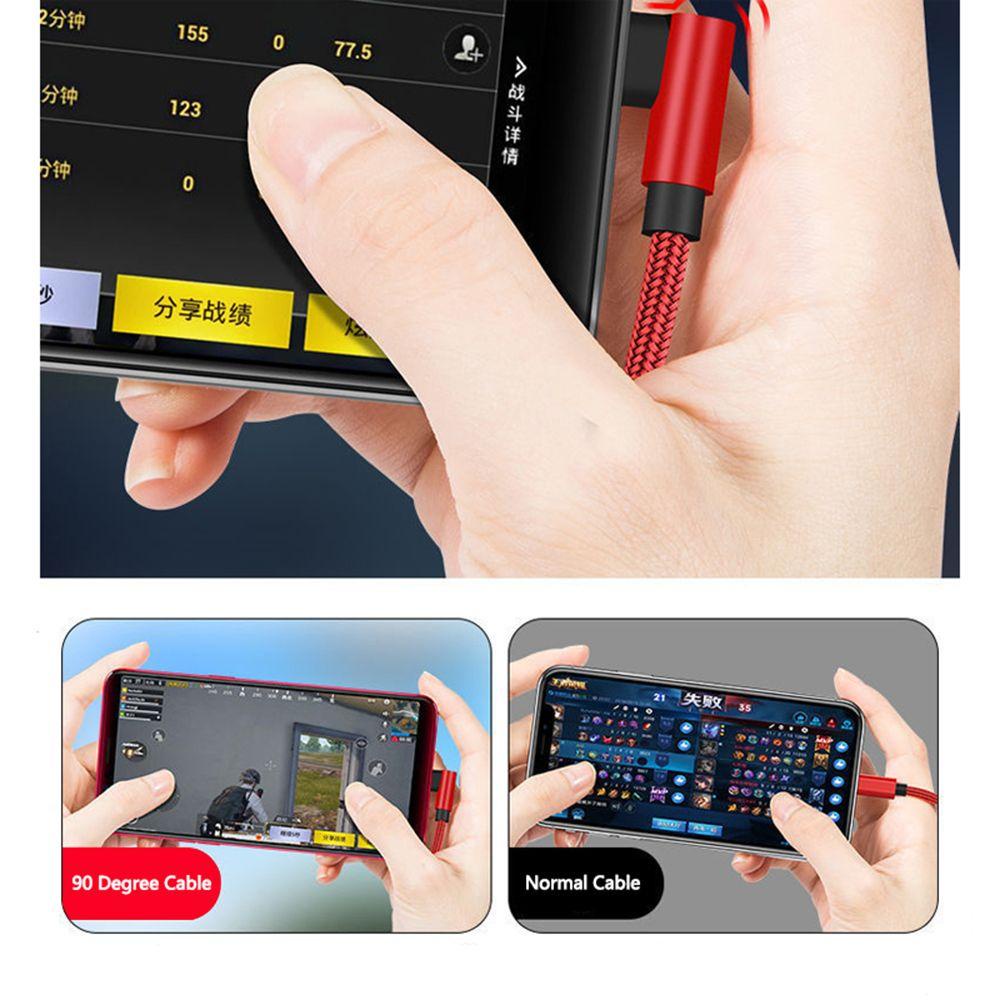 Dây Cáp Sạc Nhanh 6A Chuyển Đổi Dữ Liệu USB C Sang USB Type C 90 Độ