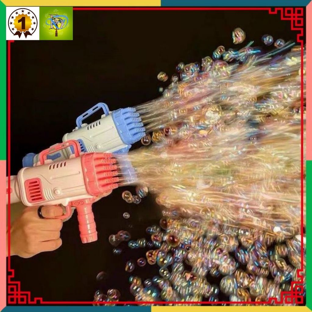 Máy bắn bong bóng xà phòng Súng bắn bong bóng xà phòng loại to lớn nhất 32 nòng siêu mạnh.