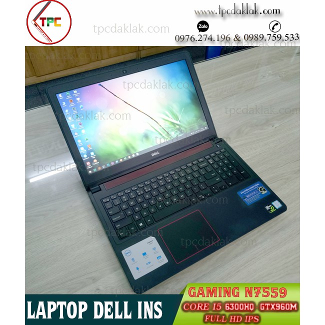 Laptop Dell Inspiron 15 N7559 / Core I5 6300HQ / Ram 8GB / SSD 180GB + HDD 1TB / GTX 960M / 15.6 FHD | BigBuy360 - bigbuy360.vn