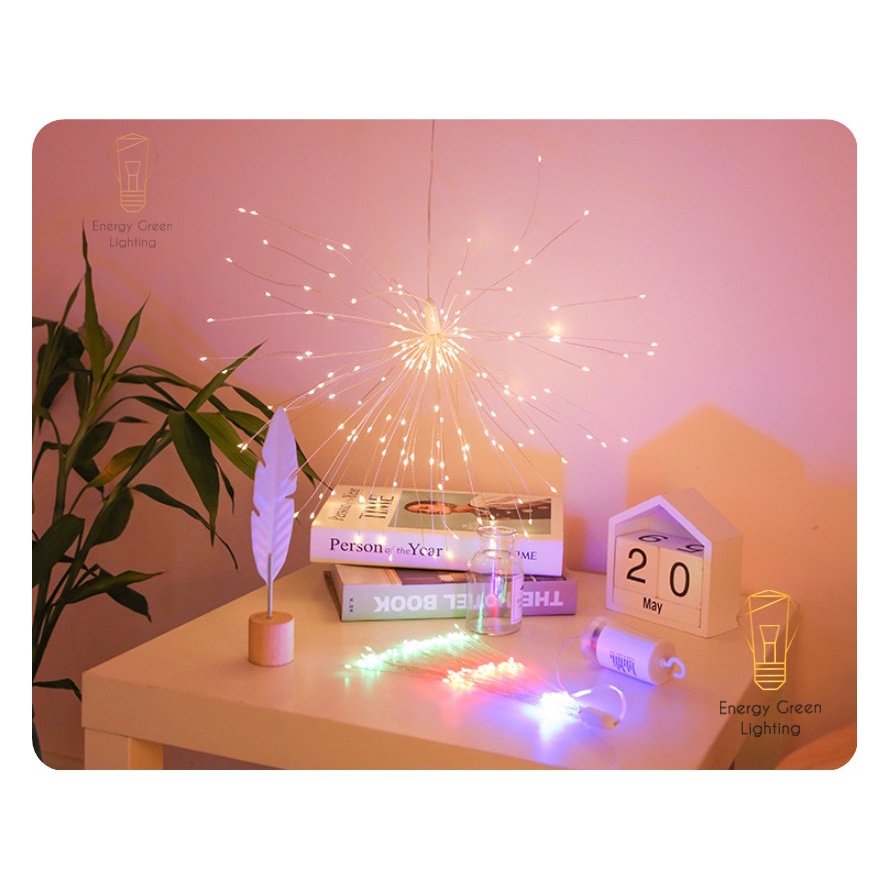 Bộ 10 Dây Đèn Energy Green Lighting Led Pháo Hoa 8 Chế Độ Nháy Dài 10m Gồm 1200 Bóng - Bảo Hành 12 Tháng