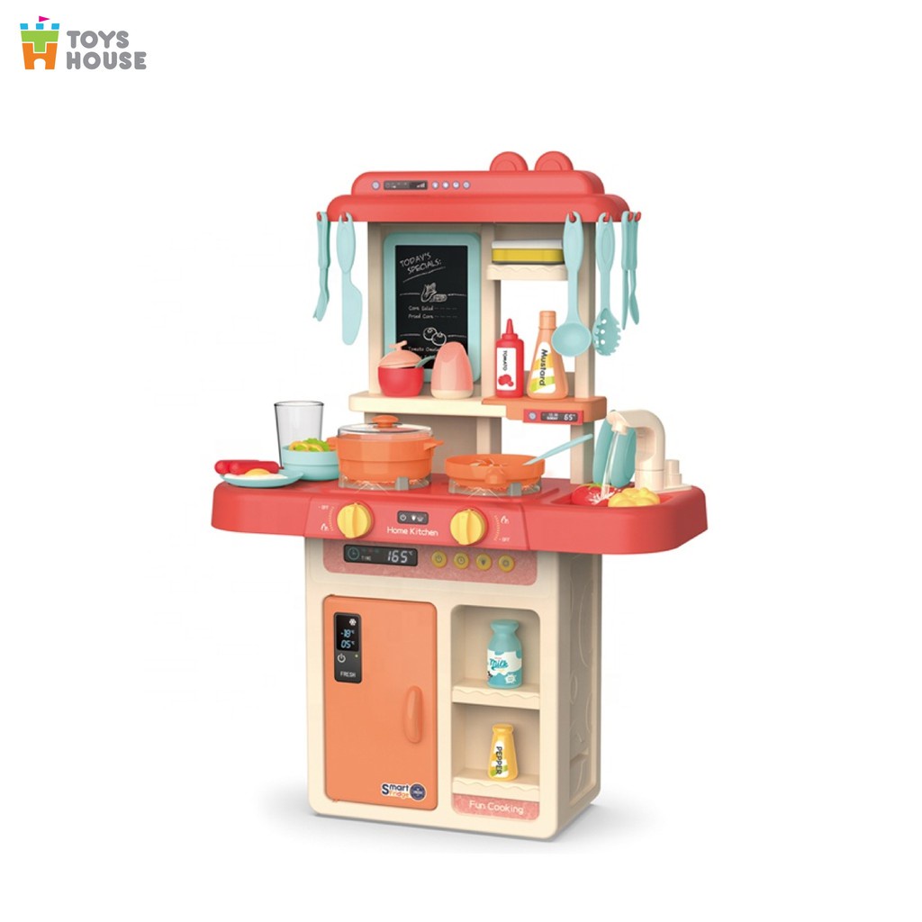 Bộ nhà bếp nấu nướng có vòi nước và bảng vẽ Toyshouse 889-169: đồ chơi hướng nghiệp cho bé