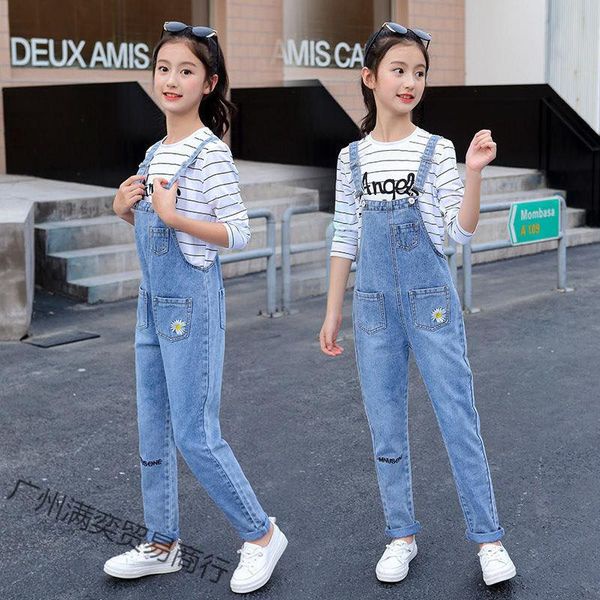 Yếm bò cho bé gái Đầm Jean cao cấp bigsize Beeshop H23046