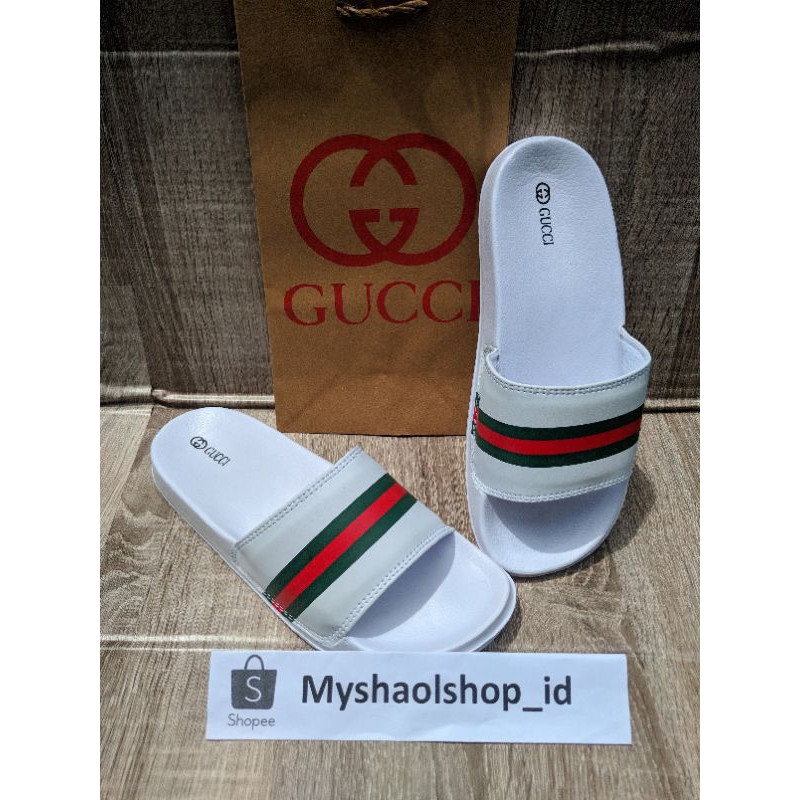 Dép Xỏ Ngón Gucci Màu Trắng Size 36-43 Thời Trang Cho Nam Nữ