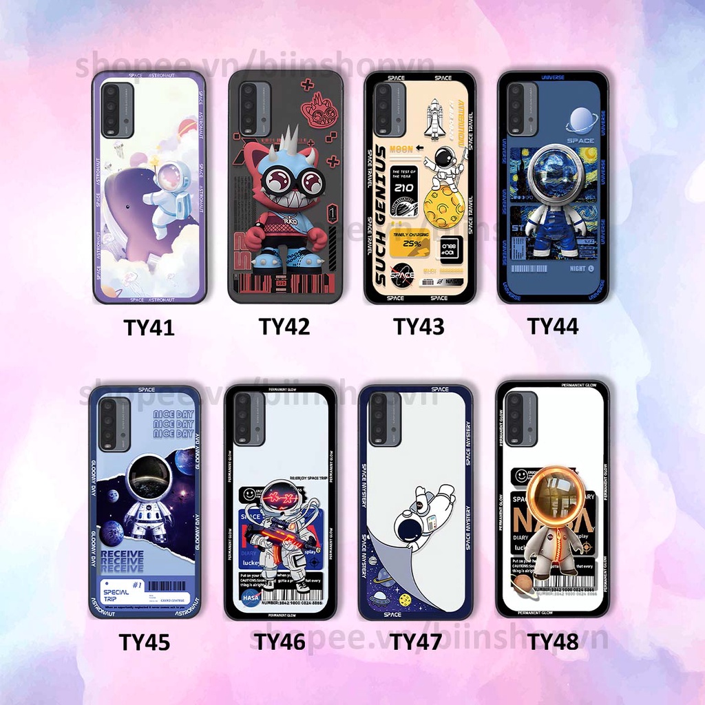 Ốp Xiaomi Redmi 9T phi hành gia vũ trụ space.x siêu đẹp, thời trang