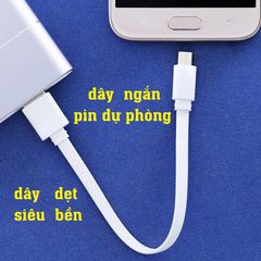 Dây cáp Micro USB 20 cm e.Saver BST-0728 - dùng cho sạc dự phòng,độ ngắn vừa phải, dùng để sạc và truyền dữ liệu.