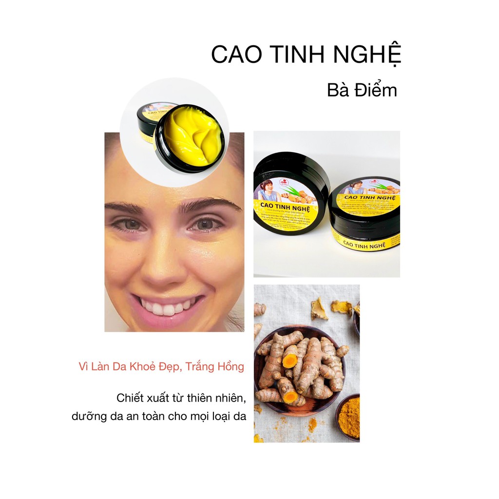 Cao Tinh Nghệ Sữa Ong Chúa Mới | Mặt Nạ Ngủ Cao Tinh Nghệ - Sản phẩm Handmade - Shop Bà Điểm