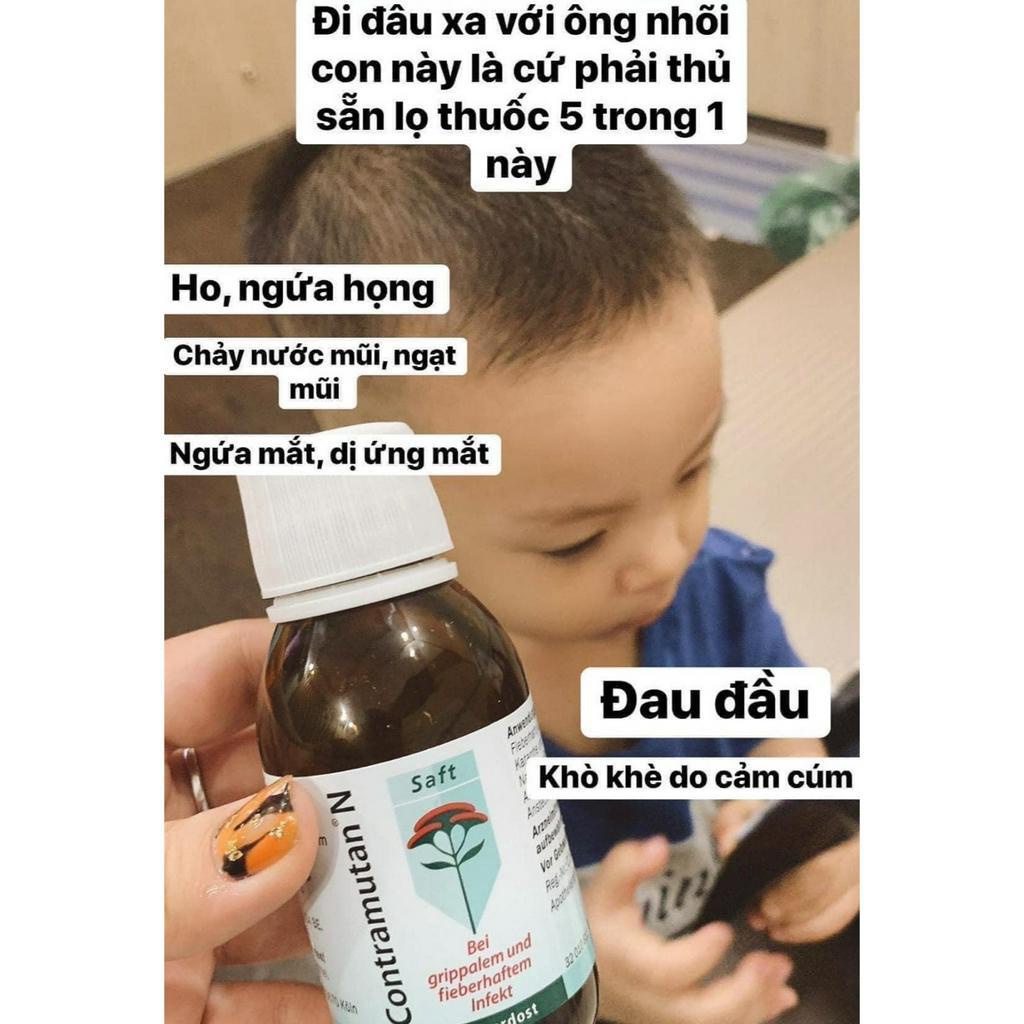 Siro cảm cúm cảm lạnh viêm hô hấp 5 in 1 Contramutan Nội địa Đức