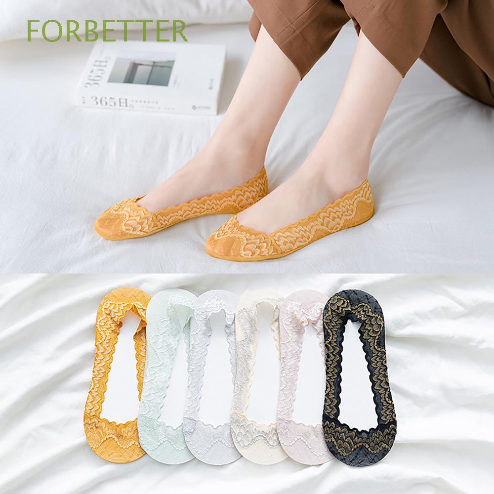 Vớ Cotton Phối Ren Xinh Xắn Dành Cho Nữ | BigBuy360 - bigbuy360.vn