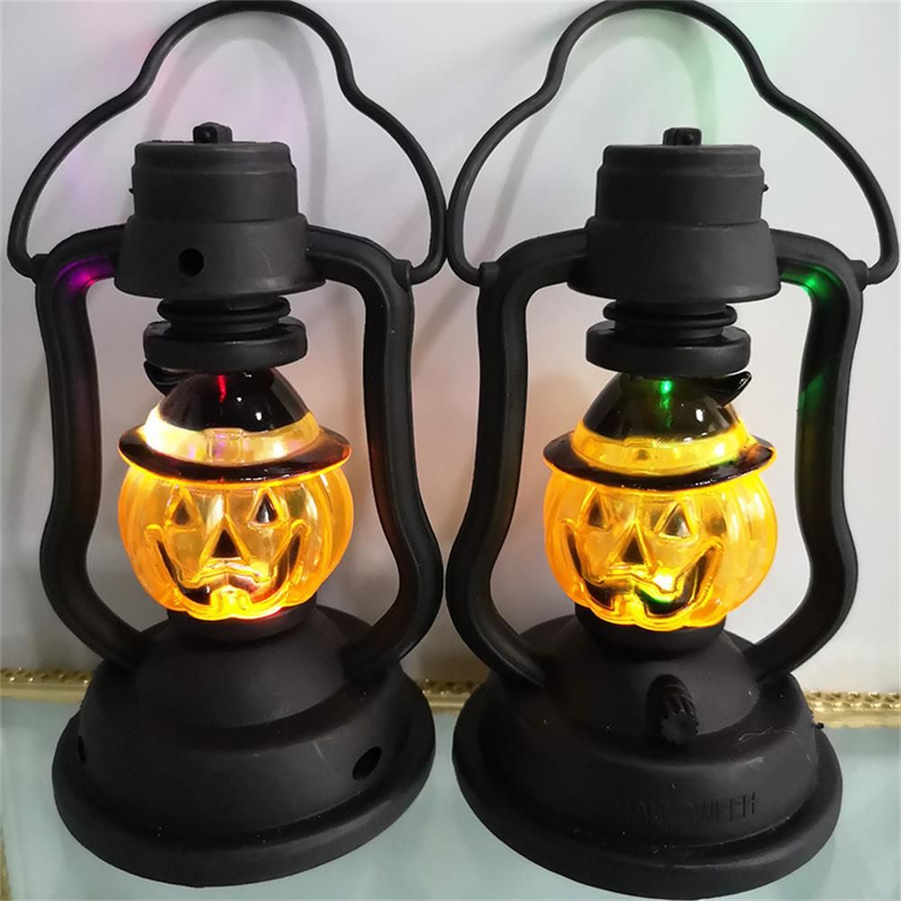 Đèn ngủ 7 màu hình đầu lâu/quả bí ngô độc đáo trang trí Halloween
