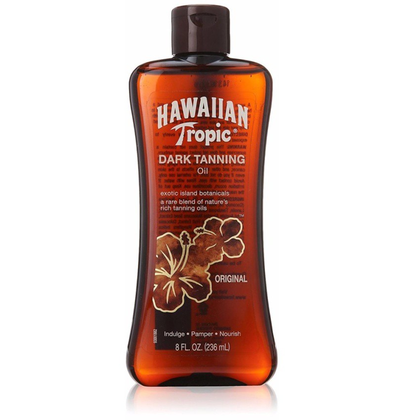 Dầu tắm nắng & dưỡng ẩm da Hawaiian Tropic Dark Tanning Sun Care Moisturizing Oil 236ml (Mỹ)