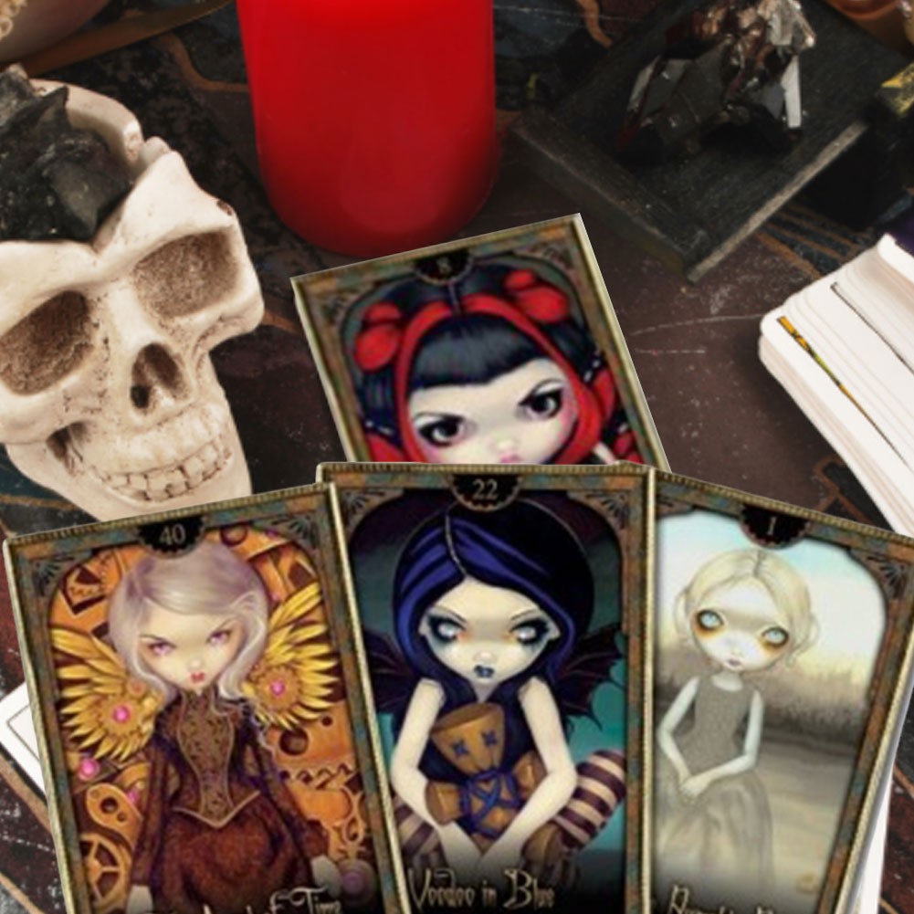 Thẻ bài trò chơi tarot với sách hướng dẫn dành cho người lớn và trẻ em