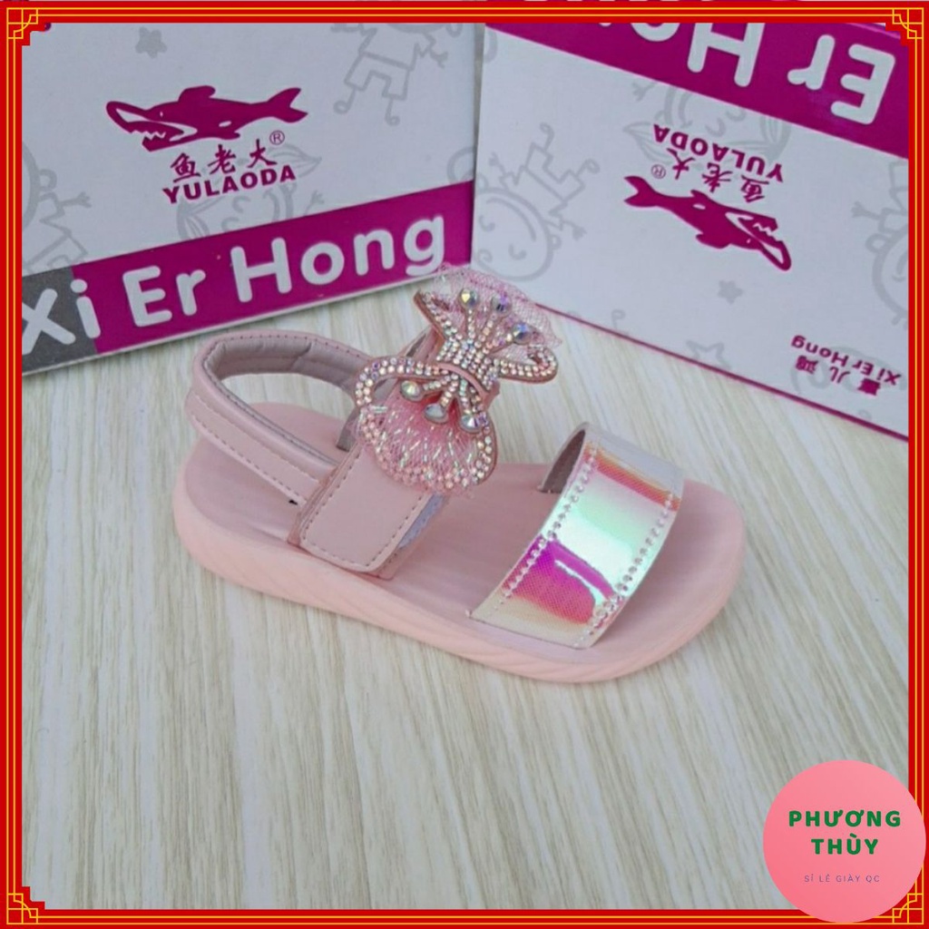 SANDAL NƠ HỒNG BÉ GÁI 22-26 SIÊU XINH MÃ A705 HÀNG QC FULL BOX (ẢNH, VIDEO THẬT)