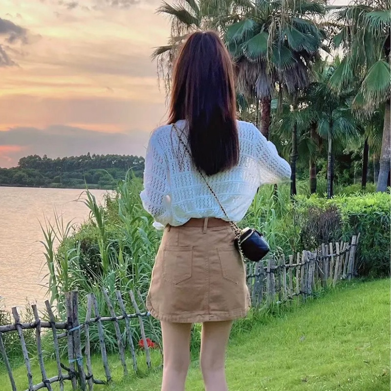 Chân Váy Chữ A Lưng Cao Phong Cách Hàn Quốc Thời Trang Mùa Thu Hàng Mới 2022