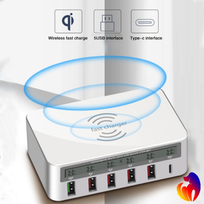 Bộ Sạc Nhanh Pd Protocol 18w2.4a Qc3.0 Usb 6 Cổng