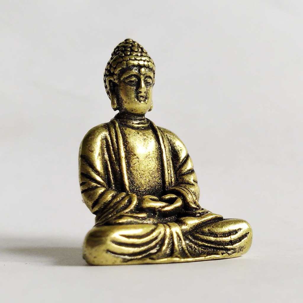 Tượng Phật mini bằng đồng giá rẻ làm phụ kiện tiểu cảnh, phụ kiện bàn trà, trang trí bonsai, làm quà tặng