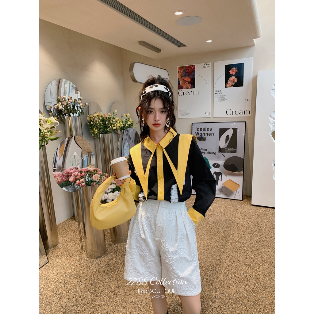 Iris Boutique Wlth0031 22/SS Honeybee Shirt Áo sơ mi nữ