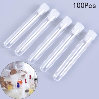 (Hàng Mới Về) Bộ 100 Ống Nhựa Trong Suốt Dùng Đựng Mẫu Thử