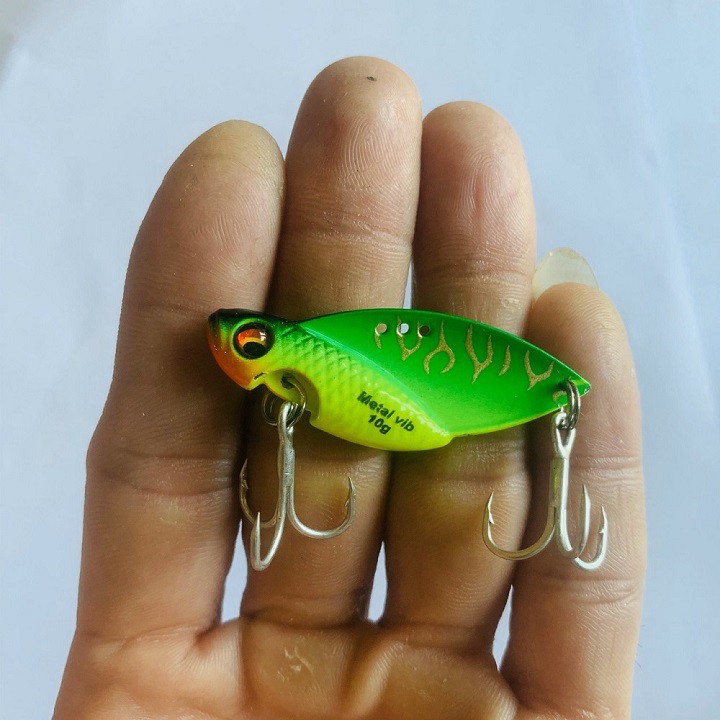 [CỰC NHẠY] Cá sắt lure cá lóc CICADA 10g, cá sắt giả câu lure cá trê cá tráp, mồi chìm câu cá lóc hiệu quả nhất