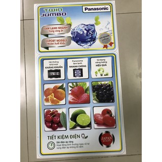 Combo 10 tem dán tủ lạnh Panasonic/ Com 10 miếng dán tủ lạnh Panasonic (mẫu 4)