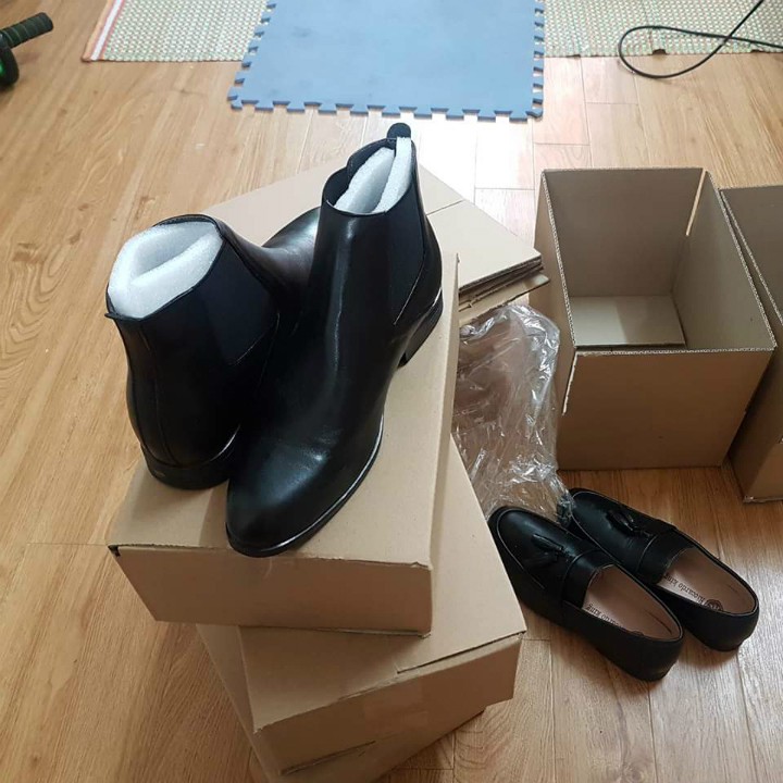 giày boot nam da cao cấp cổ thấp đi êm chân thoáng khí không đổ mồ hôi chân | BigBuy360 - bigbuy360.vn