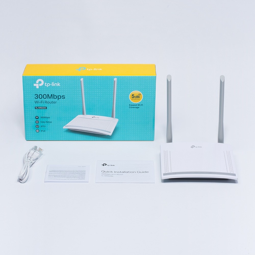 Bộ Phát Wifi 2 Râu TP-Link 820N - Router Wi-Fi Chuẩn N Tốc Độ 300Mbps - Hàng Chính Hãng bảo hành đổi mới trong 24 tháng