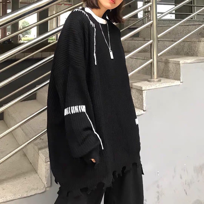 ORDER | Áo len rách viền unisex [ Lướt hết ảnh để xem ảnh thật và bảng size ] | BigBuy360 - bigbuy360.vn