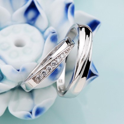 Nhẫn đôi Bạc Hiểu Minh NC208