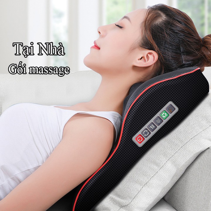 [Mã 99FMCGSALE giảm 8% đơn 500K] Gối Massage Kiêm Tựa Lưng Đa Năng tích hợp chế độ rung cùng hồng ngoại