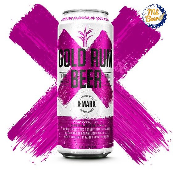Bia X-Mark Gold Rum 5,9% – Lon 500ml – Thùng 12 lon