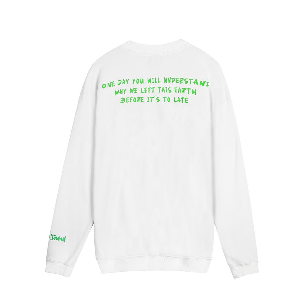 Áo Sweater/áo tay dài 9293 Original DOD màu kem sữa 100%cotton chân cua xịn