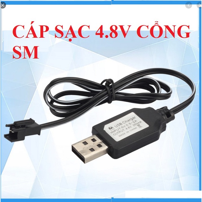 Dây sạc usb 4.8v đồ chơi điều khiển giá si