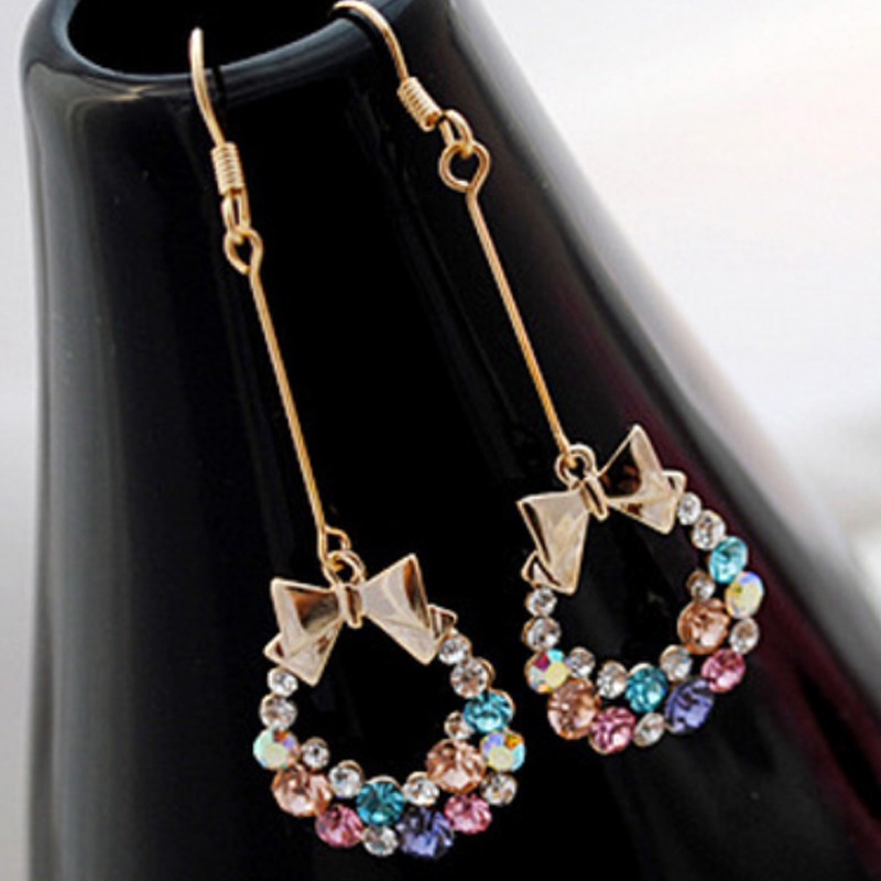 1 Đôi Bông Tai Đính Đá Thời Trang JP6