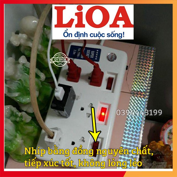 Ổ Cắm LIOA Chịu Tải Công Suất Lớn - Max 16A 3300W - 8000W - Tổng Kho LIOA