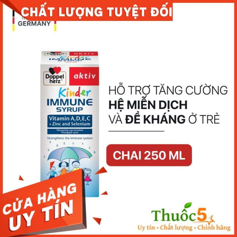 Doppelherz Kinder Immune syrup siro nâng cao hệ miễn dịch - Chai 150 ml