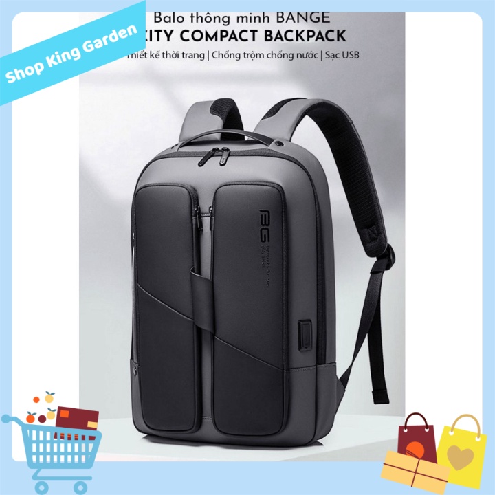 [HCM] - Balo thông minh BANGE  CITY COMPACT BACKPACK - King's Garden