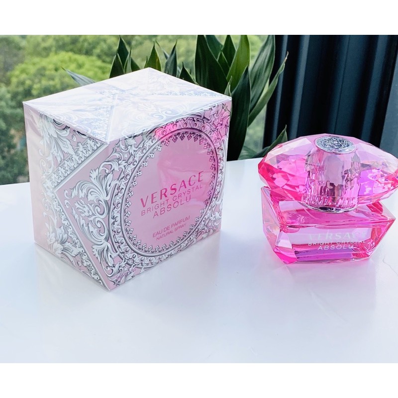 Nước hoa Nữ VERSACE Bright Crystal Absolu / VERSACE hồng đậm 50ml quyến rũ và lưu hương lâu