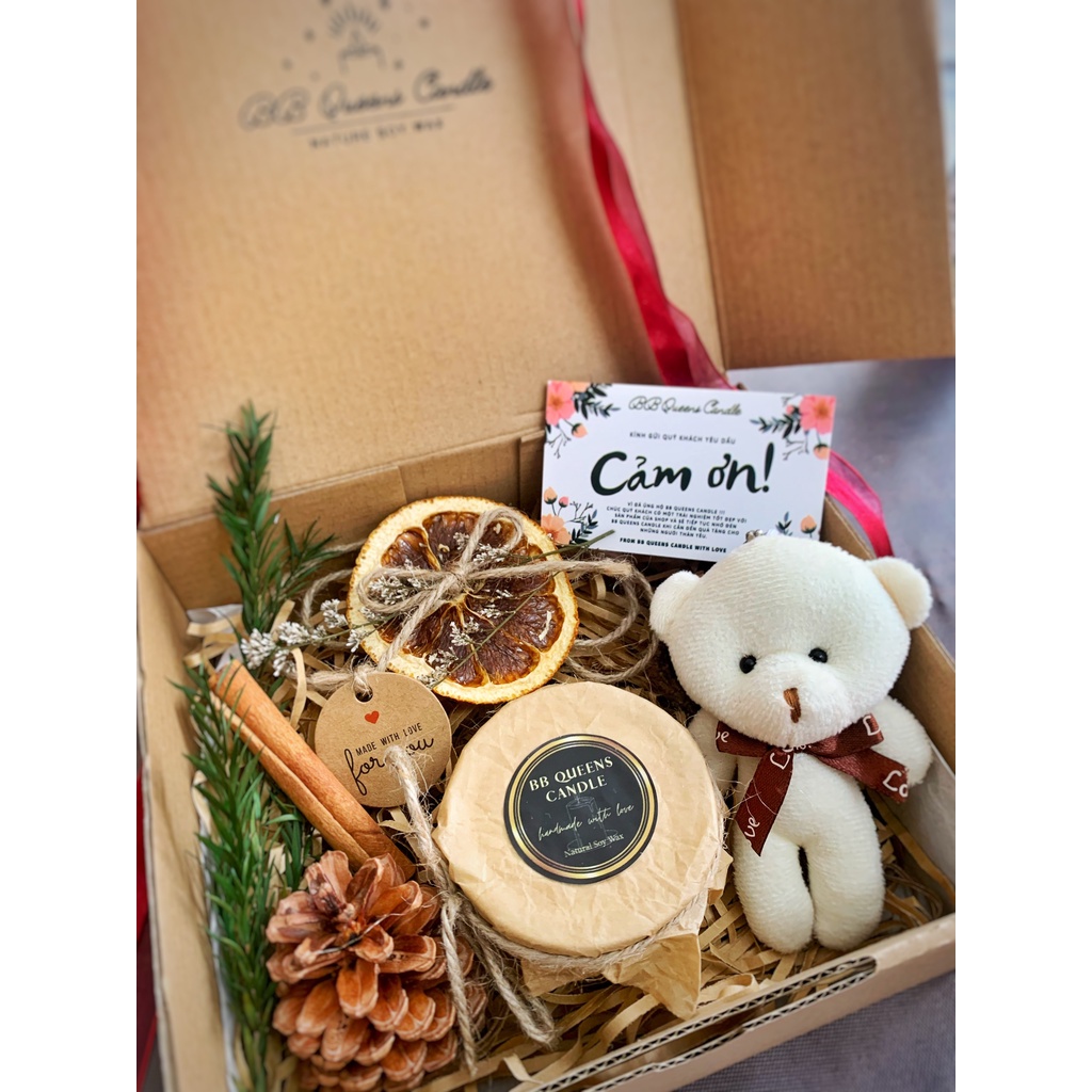 Nến Thơm Handmade hũ 100gr BB Queens an toàn không khói _ Tinh dầu thiên nhiên