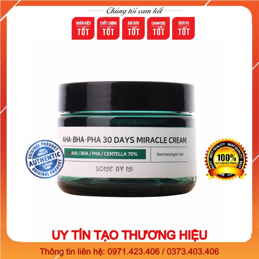Kem dưỡng ẩm ngừa mụn Some By Mi AHA-BHA-PHA 30 Days Miracle Cram 60ml Auth Hàn Quốc