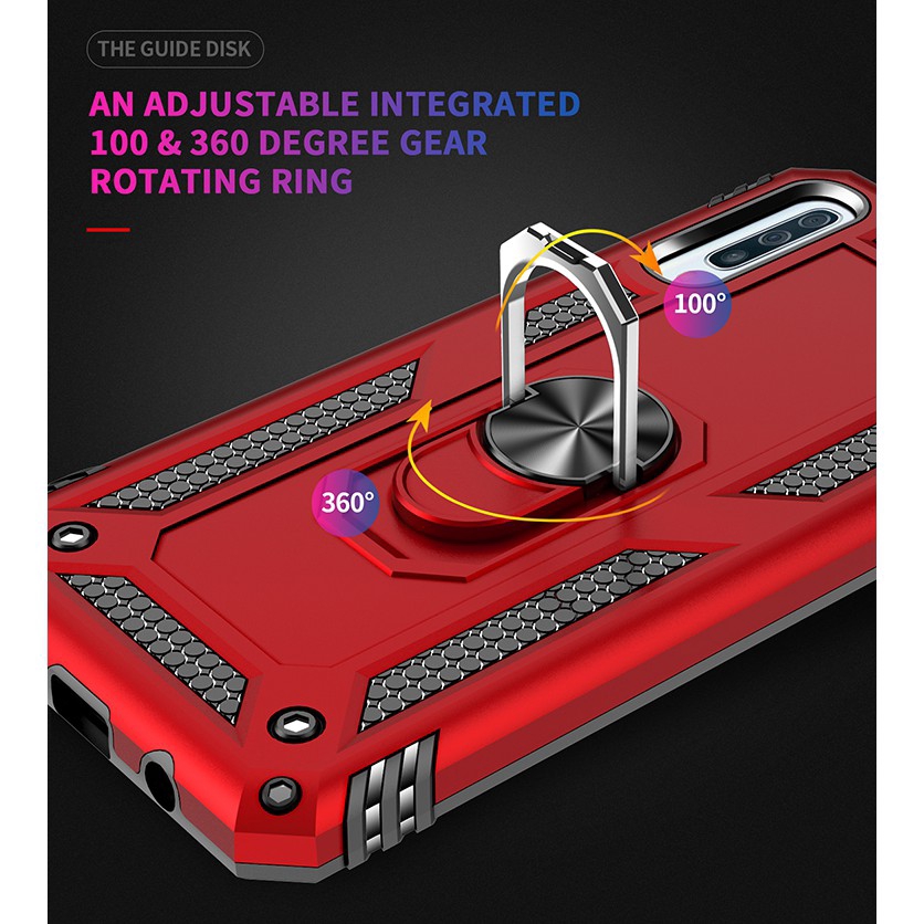 Samsung Galaxy A10 A20 A30 A40 A50 A60 A70 A80 A90 5G Armor Finger Magnetic Car Ring Holder Cover Phone Case